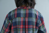 Women Loose Pullover Plaid Shirt